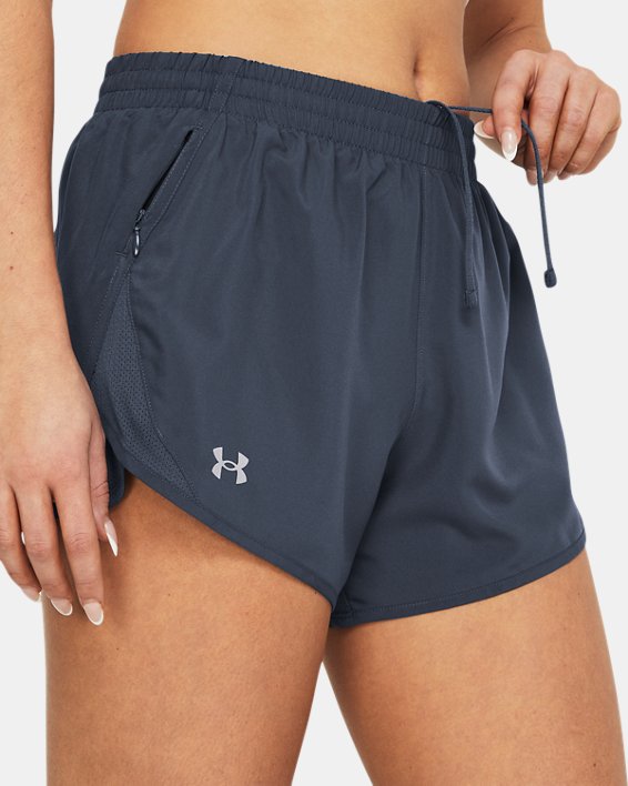 Women's UA Fly-By 3" Shorts in Gray image number 3